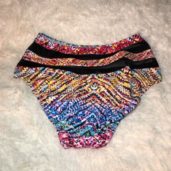 Colorful High-Waisted Bikini Bottoms size 6 - Picture 3 of 10